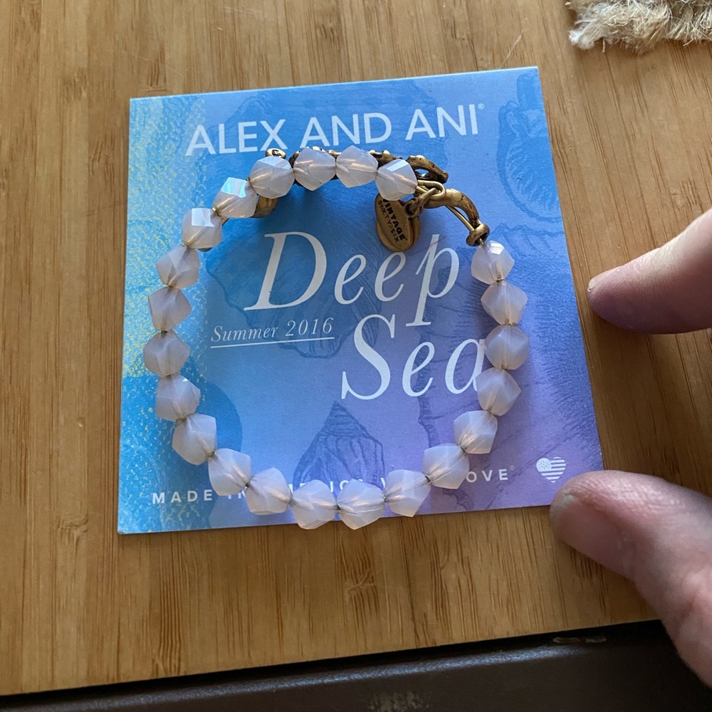 Alex and Ani Beaded Seahorse Wrap in Rafaelian Gold